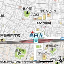 松屋高円寺店周辺の地図