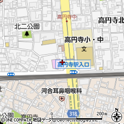 サンハイム高円寺周辺の地図