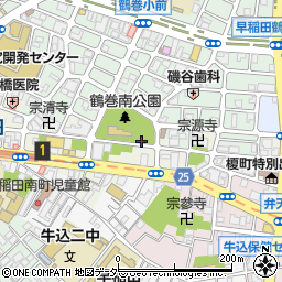 東京都新宿区早稲田町78周辺の地図
