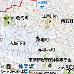 東京都新宿区築地町5周辺の地図