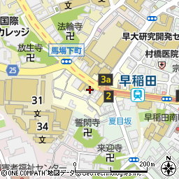 東京都新宿区馬場下町9周辺の地図