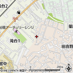 千葉県船橋市田喜野井5丁目17周辺の地図