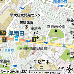 ヨークフーズ早稲田店周辺の地図