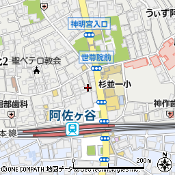 ファミリーマート阿佐ヶ谷駅北口店周辺の地図