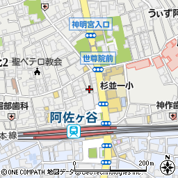 ファミリーマート阿佐ヶ谷駅北口店周辺の地図