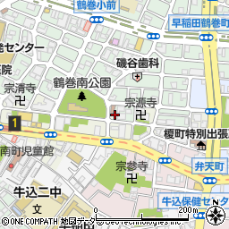 東京都新宿区早稲田町80-3周辺の地図