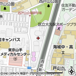 東京都新宿区百人町3丁目1-4周辺の地図