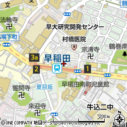 東京都新宿区早稲田町67周辺の地図