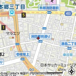 東京ラスク本郷店周辺の地図