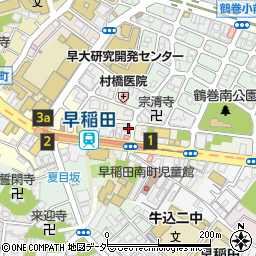 東京都新宿区早稲田町66-8周辺の地図