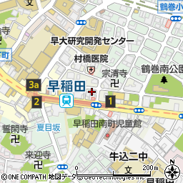 東京都新宿区早稲田町66-7周辺の地図