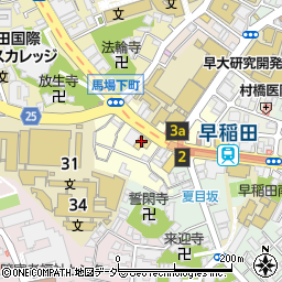 早稲田クリニック周辺の地図