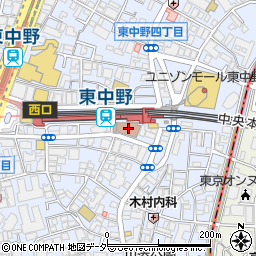 東中野保健センター周辺の地図