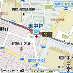 東中神駅周辺の地図