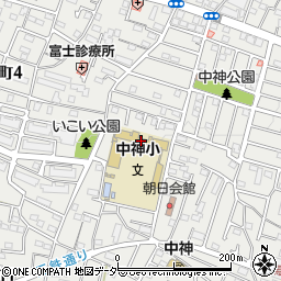 昭島市立中神小学校周辺の地図