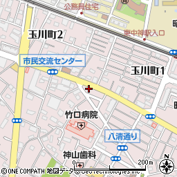 ヒロセダンススタジオ周辺の地図