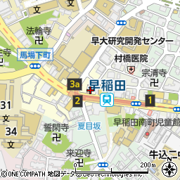 本格四川料理　川芙蓉　早稲田周辺の地図
