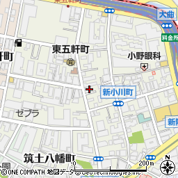ローソン新宿新小川町店周辺の地図