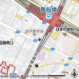 西船橋訪問診療クリニック周辺の地図