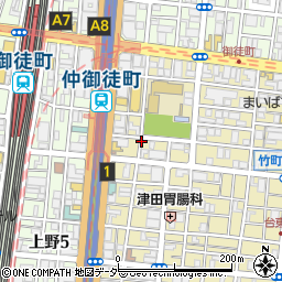 御徒町パーク歯科クリニック周辺の地図