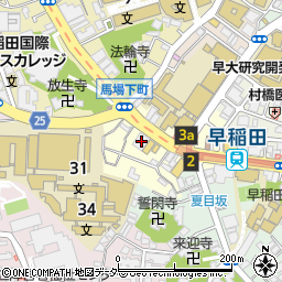 東京都新宿区馬場下町11周辺の地図