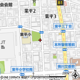 業平公園トイレ周辺の地図