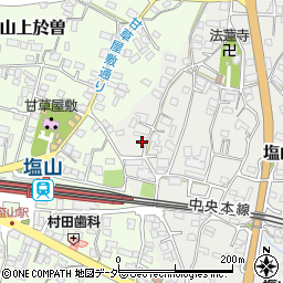 山梨県甲州市塩山赤尾469-2周辺の地図