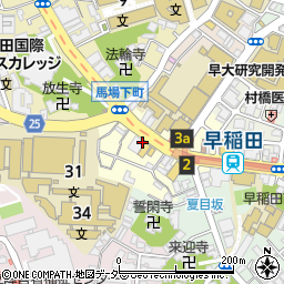 東京都新宿区馬場下町周辺の地図