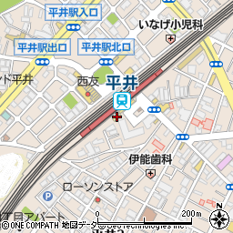 ポポラマーマ平井店周辺の地図