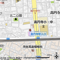 クアドール高円寺周辺の地図