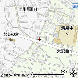 清泉公園周辺の地図