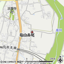 山梨県甲州市塩山赤尾117-1周辺の地図