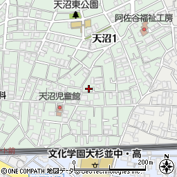 杉並コーポラス周辺の地図