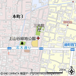 タイムズいなげや小金井本町店駐車場周辺の地図