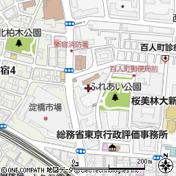 新宿区立百人町高齢者在宅サービスセンター周辺の地図
