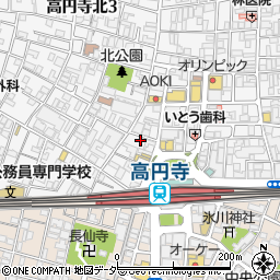でんでん串 高円寺駅前店周辺の地図