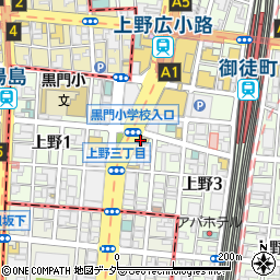 大福楼 御徒町店周辺の地図