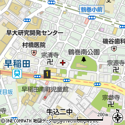 東京都新宿区早稲田町76周辺の地図