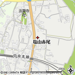 山梨県甲州市塩山赤尾355周辺の地図