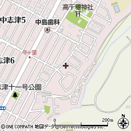 中志津六号公園周辺の地図