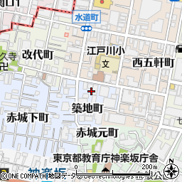 東京都新宿区築地町9周辺の地図