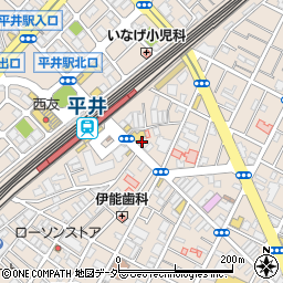 松屋 平井駅前店周辺の地図