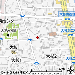 東京都江戸川区大杉2丁目7-14周辺の地図