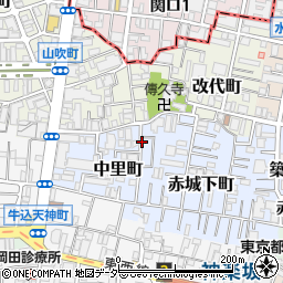U新宿区赤城下町32akippa駐車場周辺の地図