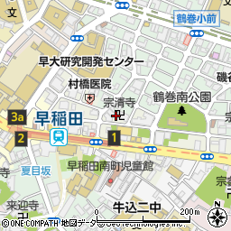 東京都新宿区早稲田町75周辺の地図