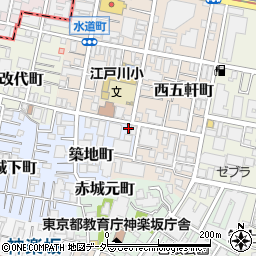 東京都新宿区築地町12周辺の地図