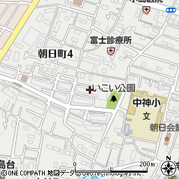 昭島市役所　朝日町高齢者福祉センター周辺の地図