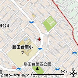 八千代勝田台南郵便局周辺の地図