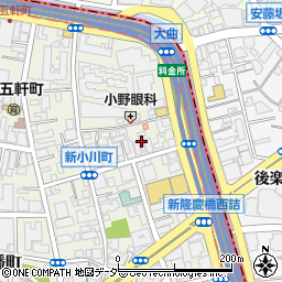東京都新宿区新小川町5周辺の地図