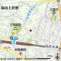 山梨県甲州市塩山赤尾467周辺の地図